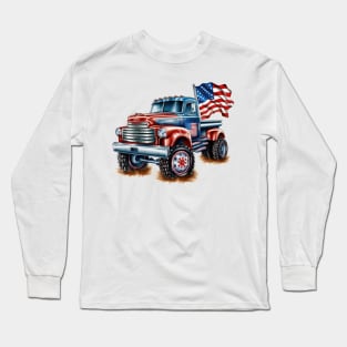 4th Of July Truck Long Sleeve T-Shirt